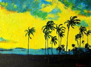 Painting: Silhouettes of Nature II